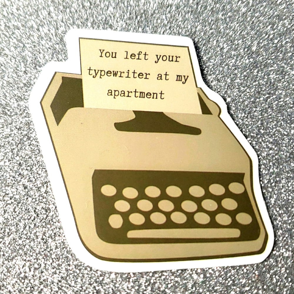 10/$10 Taylor Swift Waterproof Sticker Tortured Poets typewriter